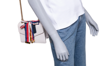 GUCCI SYLVIE SMALL WEB LEATHER WHITE