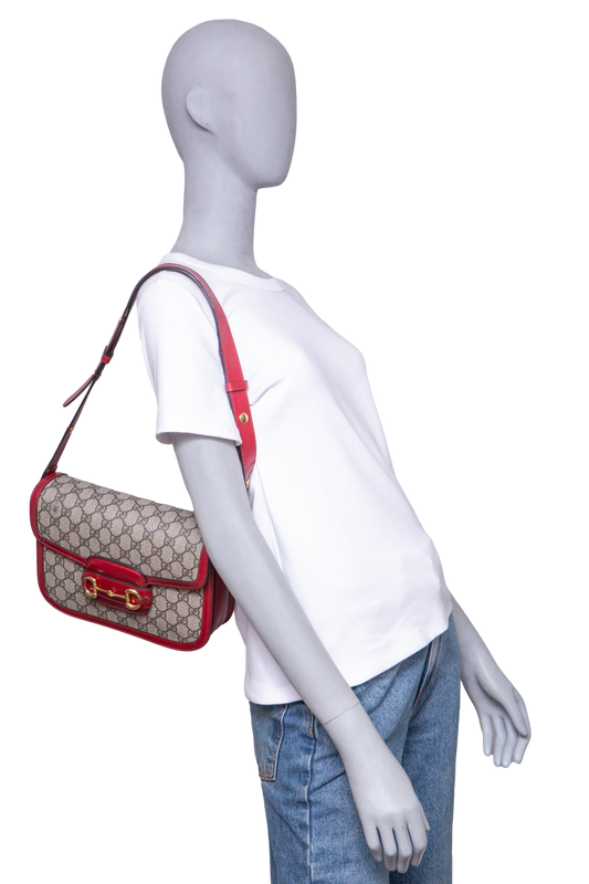 GUCCI HORSEBIT 1955 GG SUPREME RED