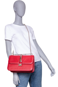 VALENTINO GLAM LOCK LARGE RED