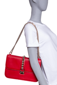 VALENTINO GLAM LOCK LARGE RED