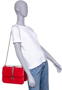 VALENTINO GLAM LOCK LARGE RED