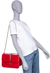 VALENTINO GLAM LOCK LARGE RED