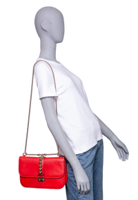 VALENTINO GLAM LOCK LARGE RED