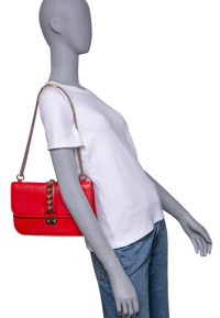 VALENTINO GLAM LOCK LARGE RED