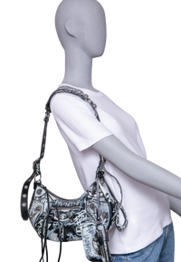 BALENCIAGA LE CAGOLE S GRAFFITI BLACK