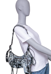 BALENCIAGA LE CAGOLE S GRAFFITI BLACK