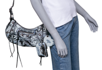 BALENCIAGA LE CAGOLE S GRAFFITI BLACK