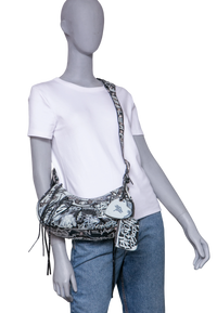 BALENCIAGA LE CAGOLE S GRAFFITI BLACK