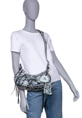 BALENCIAGA LE CAGOLE S GRAFFITI BLACK