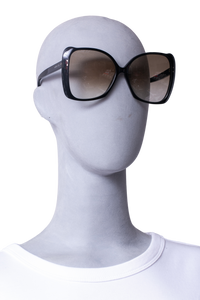 GUCCI OVERSIZE SQUARE ACETATE BLACK