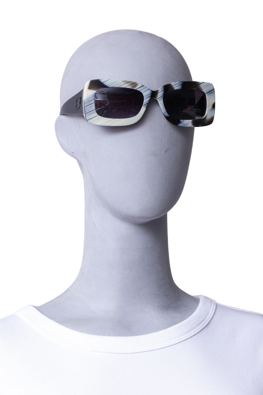 BURBERRY RECTANGLE ASTRID IVORY HORN