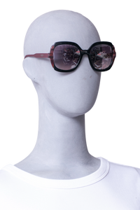 PRADA SQUARE HERITAGE ACETATE BLACK/BURGUNDY