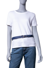 HERMÈS BELT BUCKLE CASAQUE & REVERSIBLE NEW BLEU JEAN/BLEU NAVY