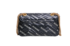 GUCCI X BALENCIAGA THE HACKER PROJECT GG MARMONT BLACK SMALL