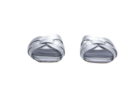 YSL TRIBUTE MULE IN SILVER LEATHER - 37 BR