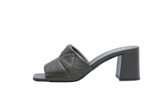 PRADA MULE QUILTED GREEN