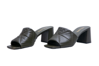 PRADA MULE QUILTED GREEN