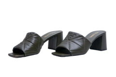 PRADA MULE QUILTED GREEN