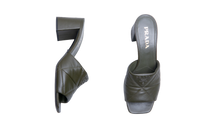 PRADA MULE QUILTED GREEN