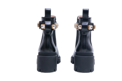 GUCCI ANKLE BOOTS DOUBLE G CRYSTAL EMBELLISHED BLACK - 33 BR