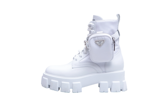 PRADA MONOLITH RE-NYLON WHITE - 35 1/2 BR