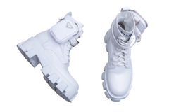 PRADA MONOLITH RE-NYLON WHITE - 35 1/2 BR