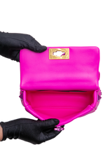 VALENTINO ROMAN STUD SMALL TOP HANDLE PINK