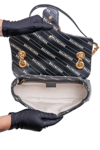 GUCCI X BALENCIAGA THE HACKER PROJECT GG MARMONT BLACK SMALL