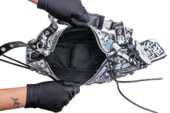 BALENCIAGA LE CAGOLE S GRAFFITI BLACK