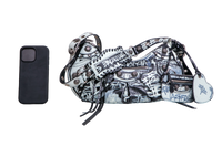 BALENCIAGA LE CAGOLE S GRAFFITI BLACK