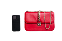 VALENTINO GLAM LOCK LARGE RED