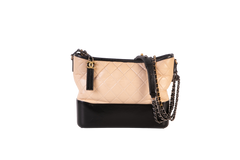 CHANEL GABRIELLE HOBO LARGE BEIGE AND BLACK