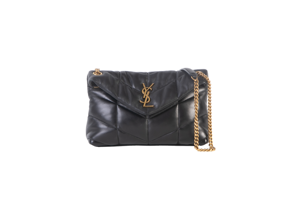 YSL LOULOU PUFFER BLACK