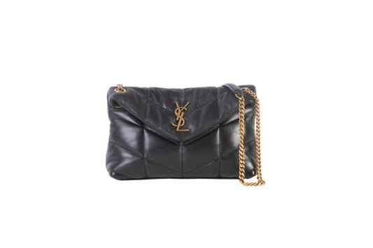 YSL LOULOU PUFFER BLACK