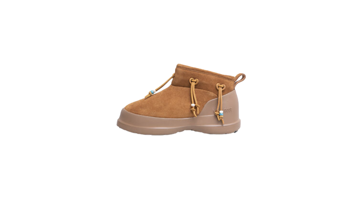 MOON BOOT BOOTS LUNA LOW BEADS SUEDE TAN - 39 BR