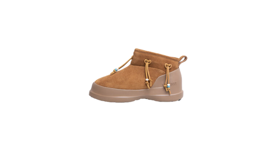 MOON BOOT BOOTS LUNA LOW BEADS SUEDE TAN - 39 BR
