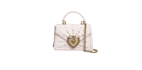 DG DEVOTION SMALL MOIRE PEARL EMBELLISHED PINK