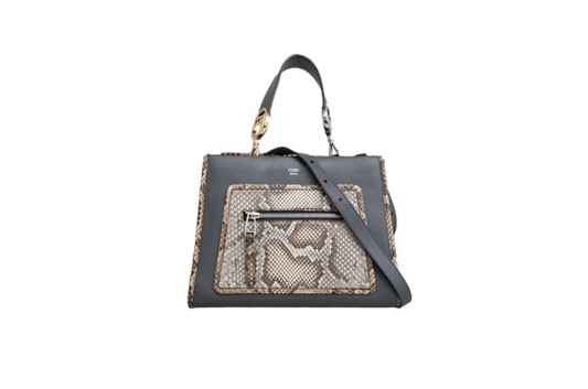 FENDI RUNWAY PYTHON SMALL GREY