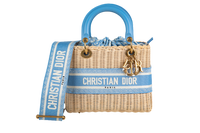 CHRISTIAN DIOR LADY WICKER TURQUOISE