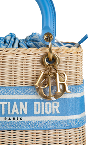CHRISTIAN DIOR LADY WICKER TURQUOISE