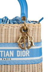 CHRISTIAN DIOR LADY WICKER TURQUOISE