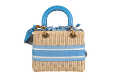 CHRISTIAN DIOR LADY WICKER TURQUOISE