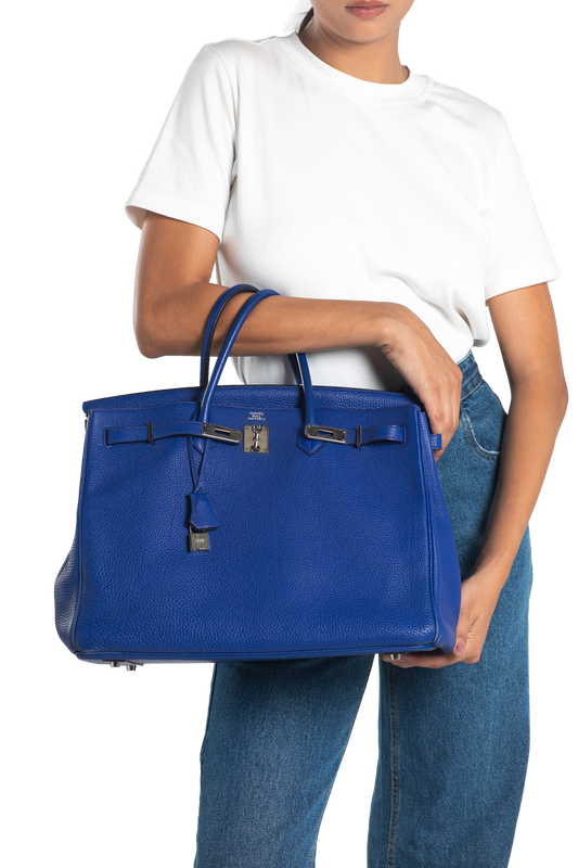 HERMÈS BIRKIN 40 AZUL