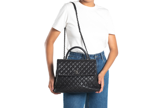 DESAPEGO ANA PAULA SIEBERT JUSTUS CHANEL COCO TOP HANDLE BLACK