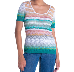 MISSONI CAMISETA TONS VERDE DEGRADE