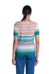 MISSONI CAMISETA TONS VERDE DEGRADE