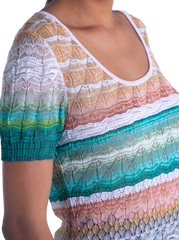 MISSONI CAMISETA TONS VERDE DEGRADE