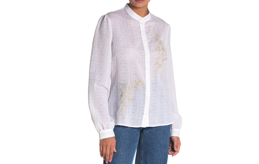 DOLCE & GABBANA  CAMISA ALGODAO BRANCA E BEGE