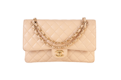 CHANEL DOUBLE FLAP BEGE MEDIUM