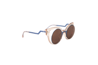 DESAPEGO THASSIA NAVES FENDI OCULOS FF0137/S AMBAR E AZUL